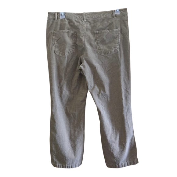 Coldwater Creek Women's 14 Tan Pinwale Corduroy Straight Leg Pants - Picture 2 of 16